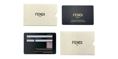 buy fake fendi|Fendi authenticity card.